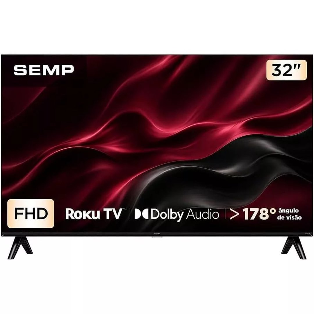Smart TV SEMP 32" Full HD Roku TV 32S42R