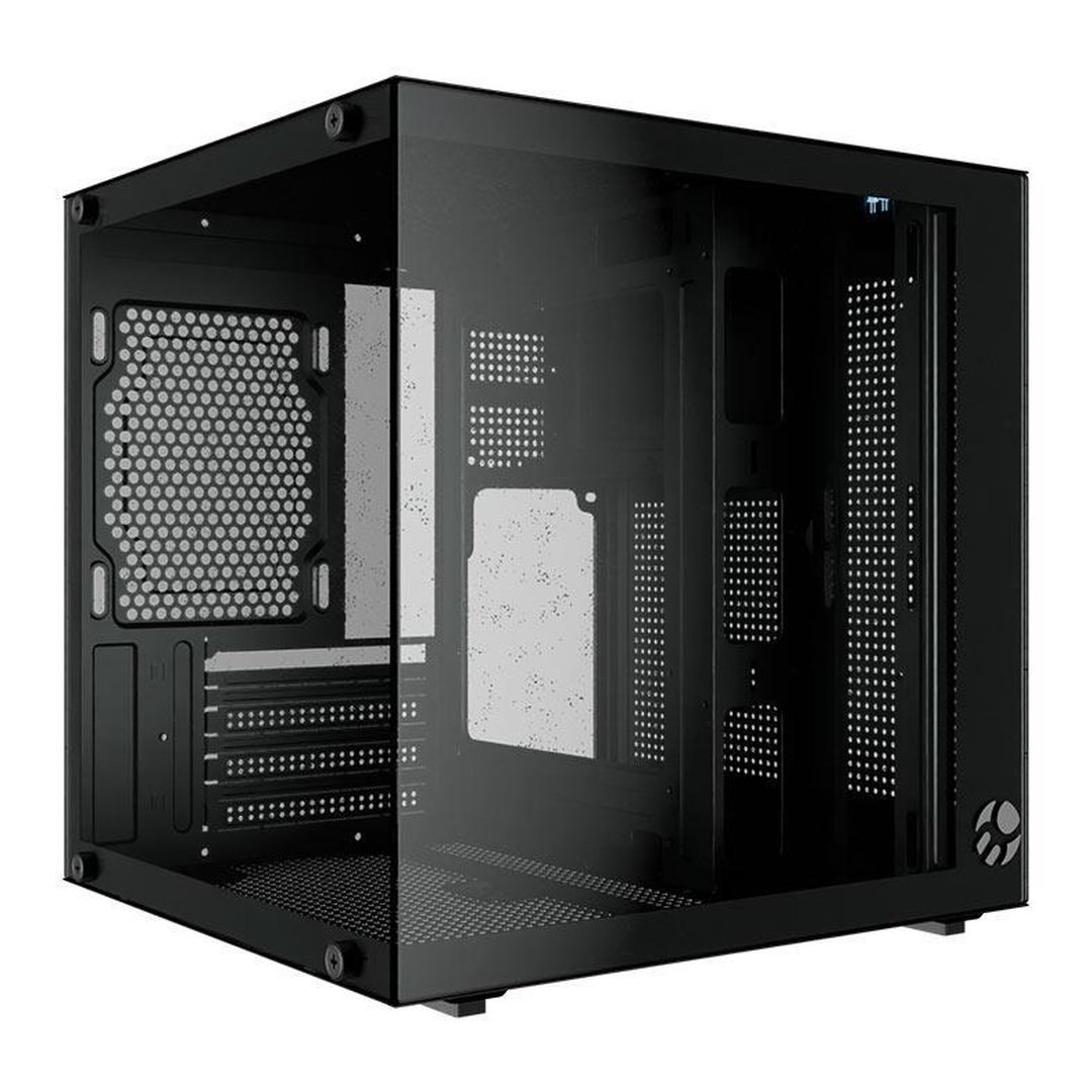 Gabinete Gamer Bluecase Bg-066 Life, Mini-Tower, Lateral de Vidro, Preto, Bg-066-Life-Bk