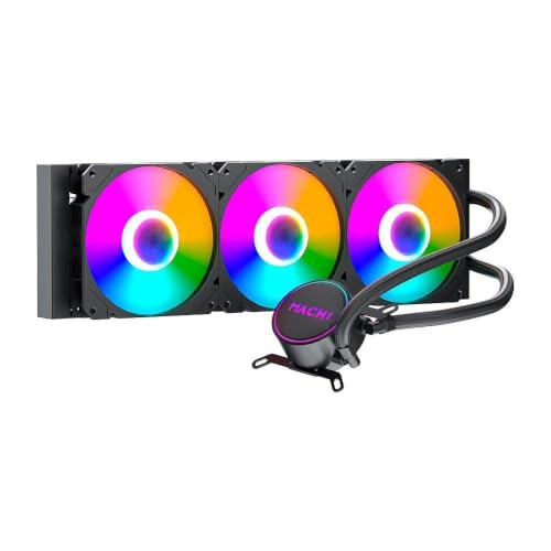 Water Cooler Mach1 Logic, Rgb, 360mm, Amd e Intel, Preto Gk360