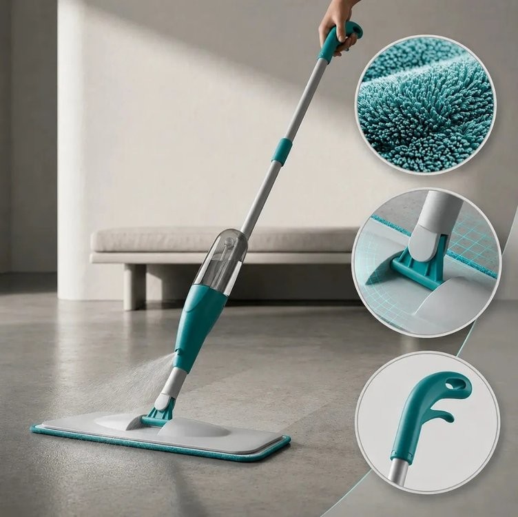 Mop Spray Com Reservatório Esfregão Vassoura Mágica