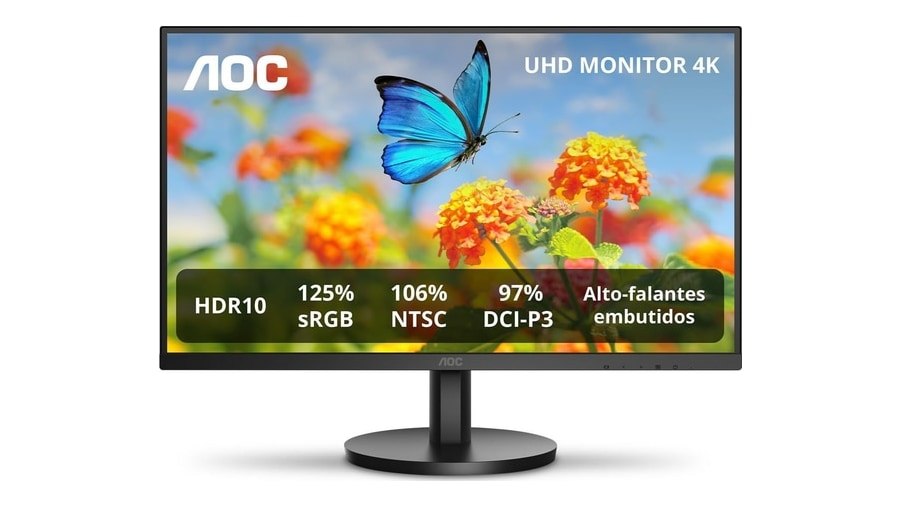 Monitor Aoc 27" 4K Ips 106% Ntsc 97% Dci-P3 Speakers U27b3a