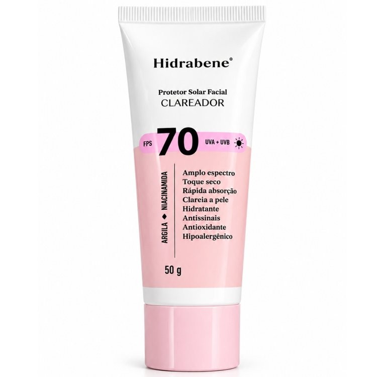 Hidrabene Protetor Solar Clareador Facial 70 FPS