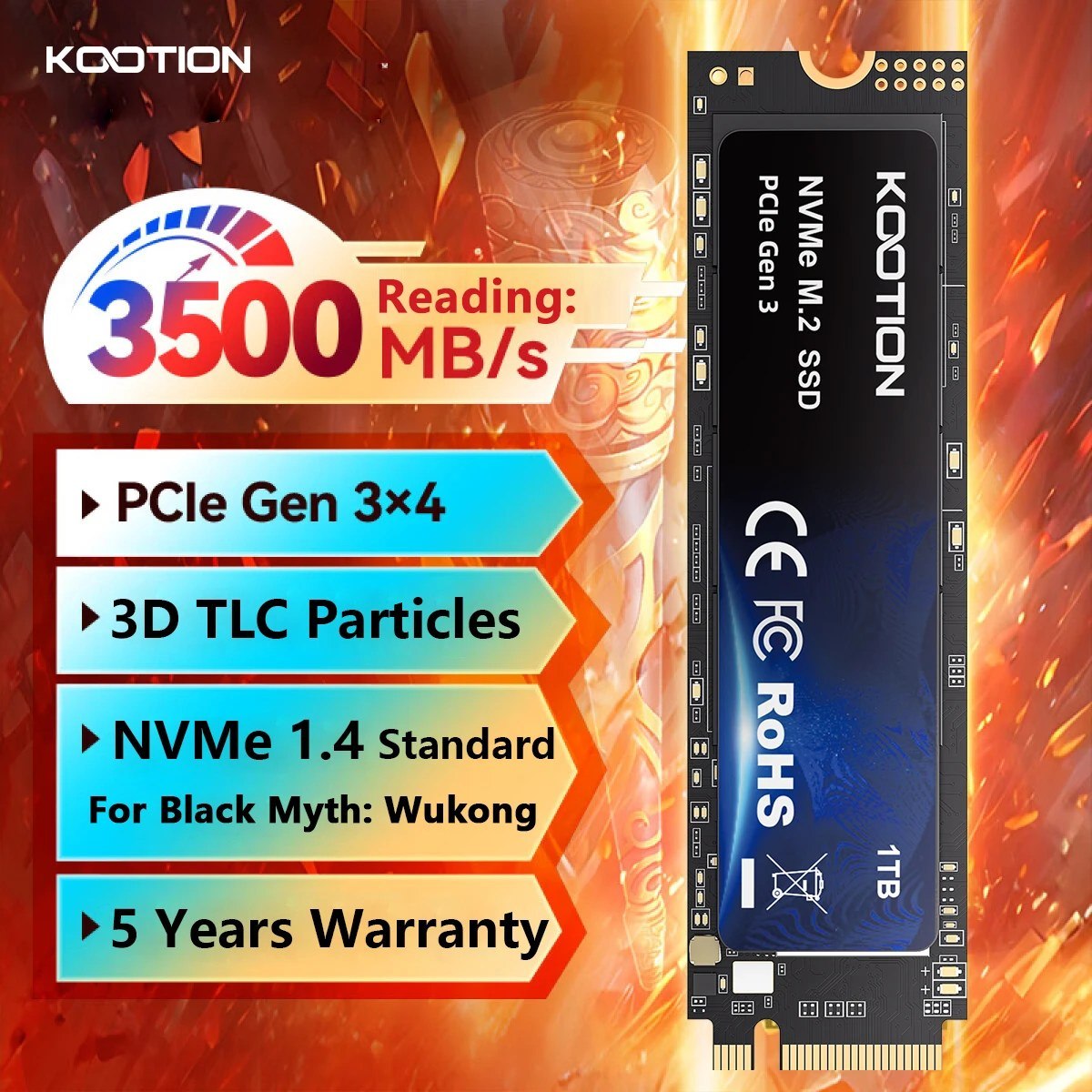 512 Gb Kootion X15lite Ssd Nvme M2 512Gb