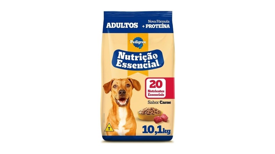 Pedigree Ração Nutrição Essencial Carne Para Cães Adultos 10.1kg