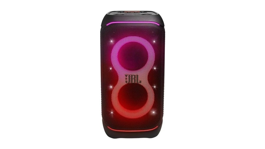 Caixa de Som JBL PartyBox Stage 320 Bluetooth Portátil Com Show de Luzes e Resistente a Respingos 240W RMS Preta