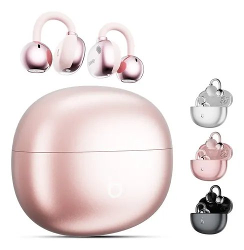 Fone de Ouvido Basike OWS Bluetooth Esporte Sem Fio c/ Microfone e Clipe, 30 Horas de Bateria e IPX5