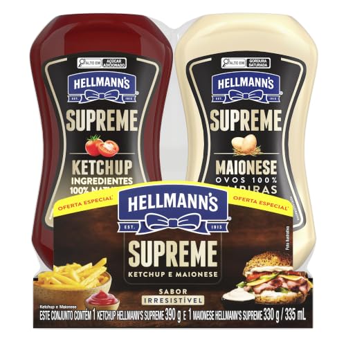 Hellmann's Supreme Kit Ketchup 390g + Maionese 330g