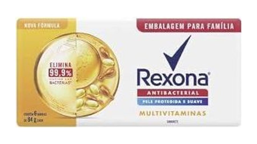 Rexona Sabonete Em Barra Multivitaminas 84G 6 unidades