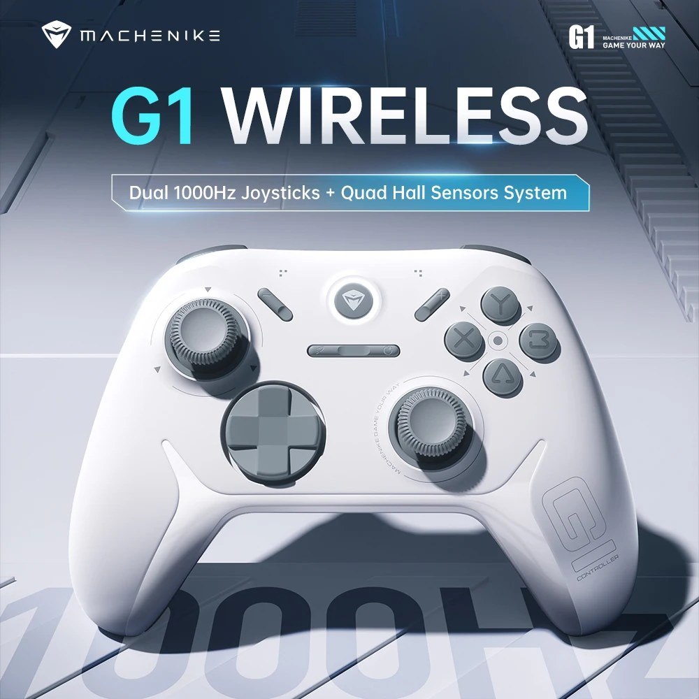 Controlador de jogo Machenike g1 sem fio efeito hall
