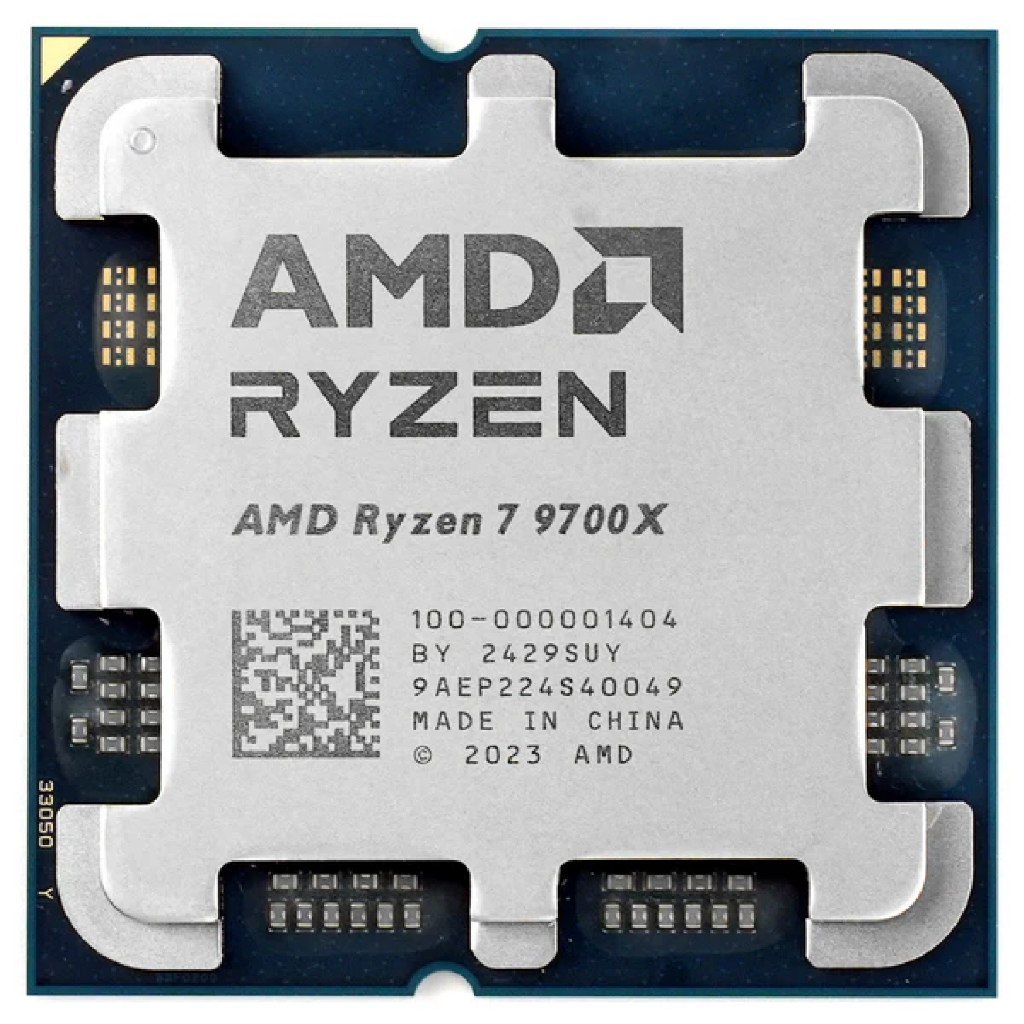 Processador Amd Ryzen 7 9700x, 3.8GHz (5.5GHz Turbo), 8 Cores, 16 Threads, Am5, 40Mb, Novo (Sem Caixa ou Cooler)