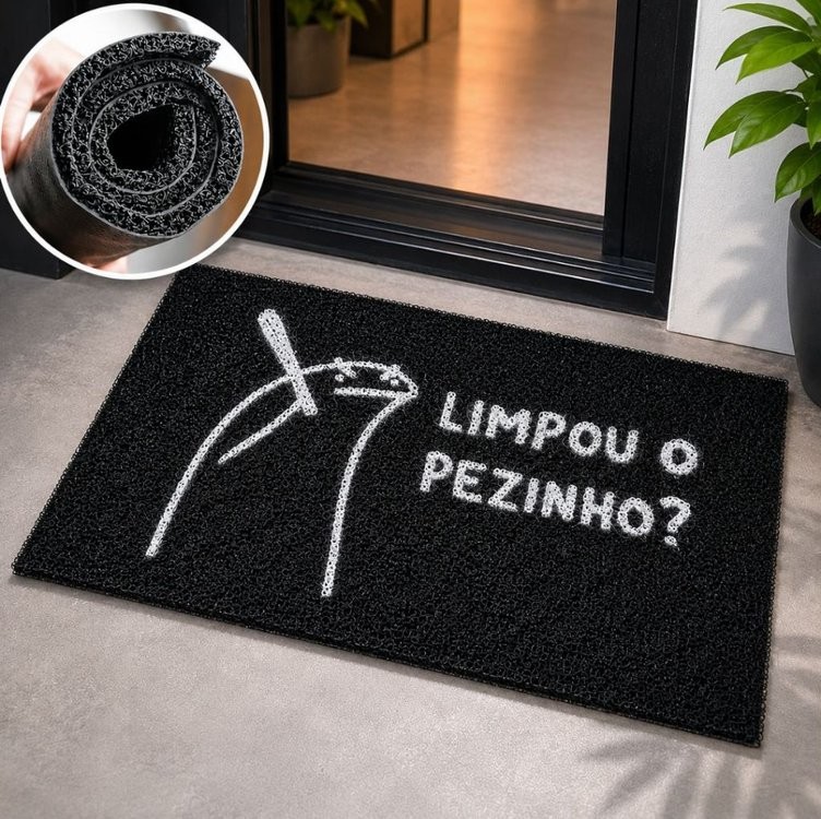 Capacho Antiderrapante Lavável Interno/Externo