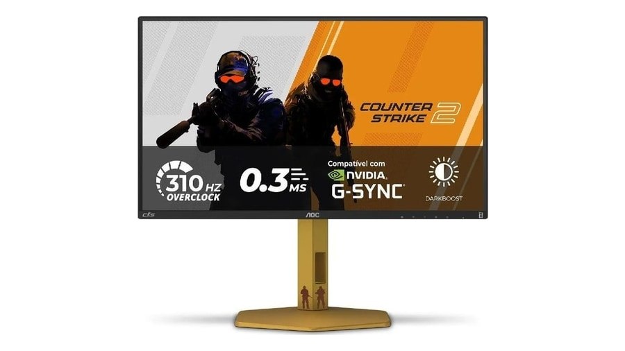 Monitor Gamer AOC AGON CS2 25" 310Hz 0.3 ms HDR400 IPS Base Ajustável CS25G