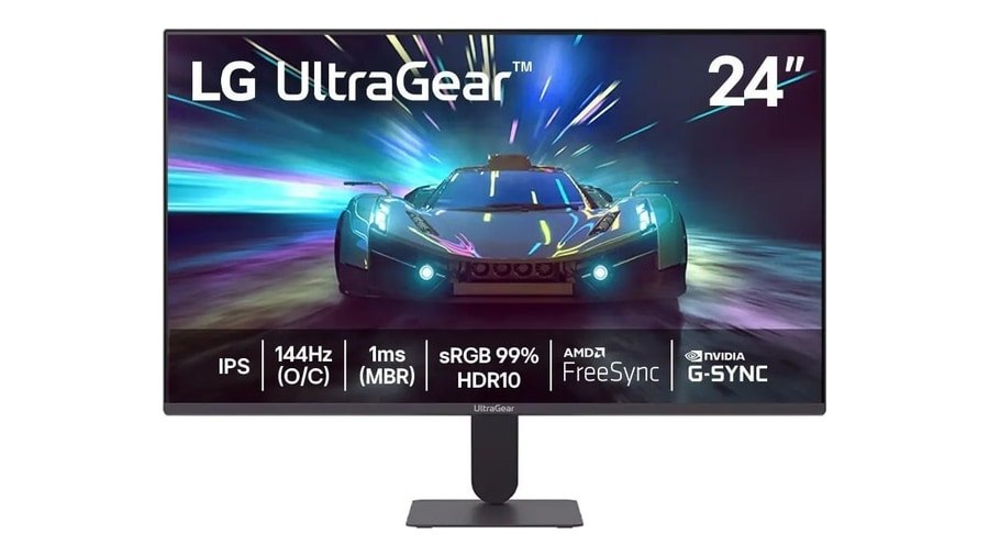 Monitor Lg Ultragear™ 24G411a-B 24",Fhd, 144Hz, 1Ms (Mbr), Nvidia G-Sync, Amd Freesync, Hdr10