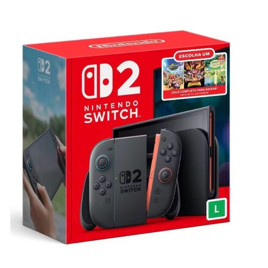 Nintendo Switch 2 lcd 256Gb novo
