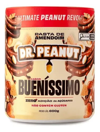 Pasta de Amendoim Dr. Peanut 600g Bueníssimo