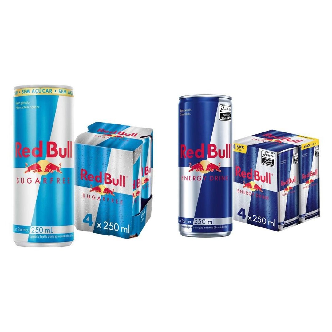Kit com 4 Energético Red Bull 250ml