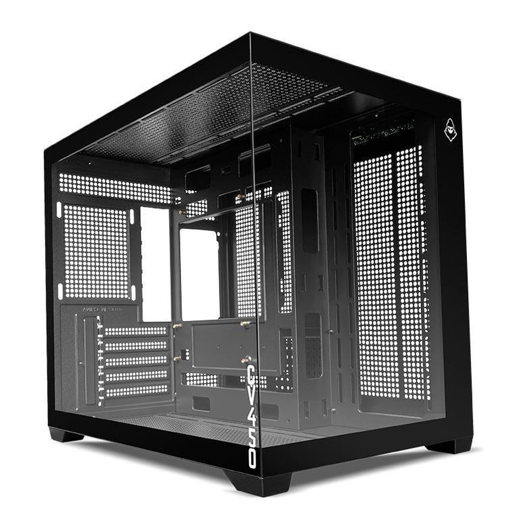 Gabinete Gamer Mancer Cv450, Mini-Tower, Lateral de Vidro, Preto, Mcr-Cv450-Bk