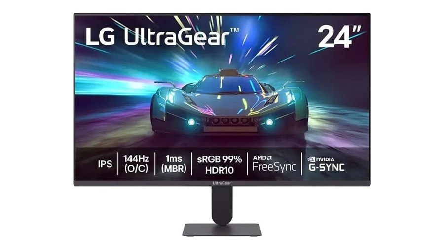 Monitor Lg Ultragear™ 24G411a-B 24",Fhd, 144Hz, 1Ms (Mbr), Nvidia G-Sync, Amd Freesync, Hdr10