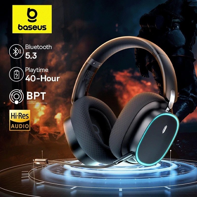 Headset Sem Fio Baseus Gh02 Preto