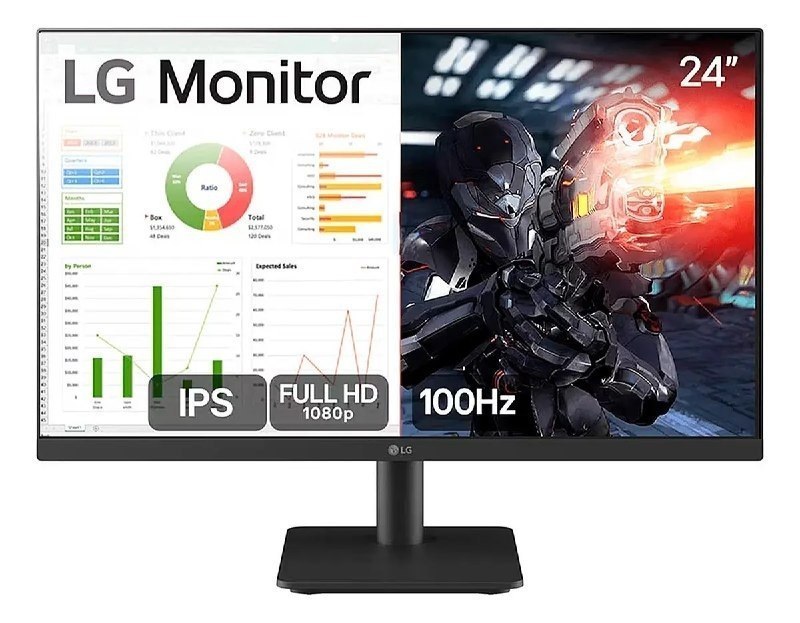 Monitor PC Gamer LG 24”- IPS, Full HD, 100Hz, HDMI
