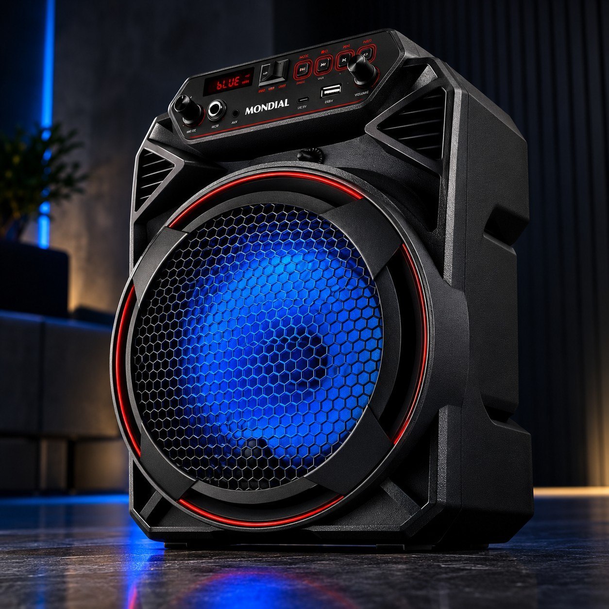 Caixa Amplificada Mondial Preto, 150W Rms, Bivolt Cm-150