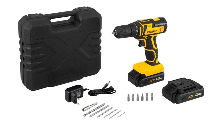 Vonder, Parafusadeira/Furadeira bateria 20V PFV020 com 18 posições