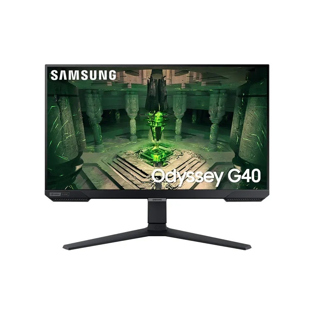 Monitor Gamer Samsung Odyssey G40, 27" Fhd, 240Hz, 1ms, G-Sync, Ajuste de Altura, Preto Ls27bg400elmzd