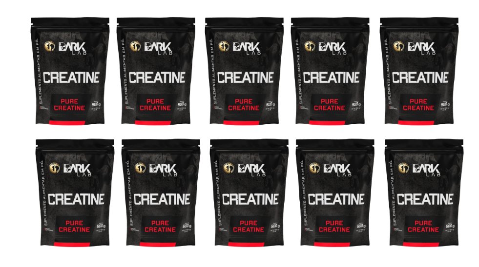 10x Creatina Pura Dark Lab 600g
