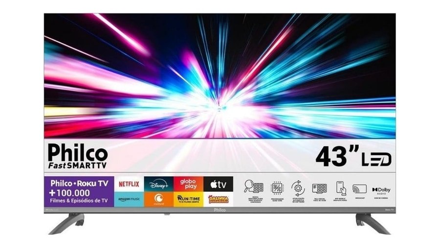 Smart Tv Philco 43" Full Hd Roku Tv P43cra
