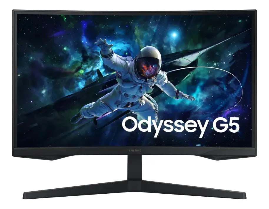 Monitor Gamer Samsung Odyssey G5, 27, Qhd, 165hz Cor Preto