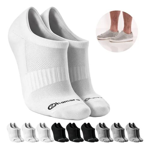 Kit com 10 Pares Meias Zhamaro Sapatilha Invisível