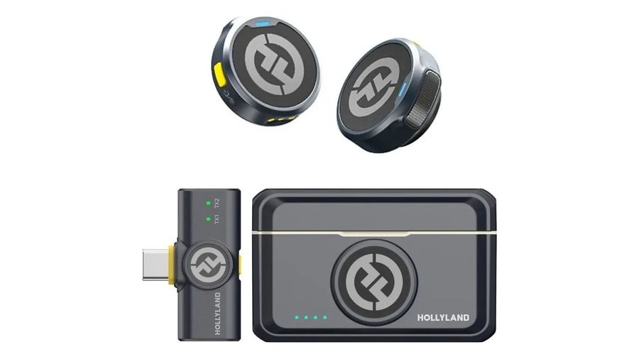 Hollyland Microfone Sem Fio Duplo Lark M2 Usb-c Para iPhone Cor Preto