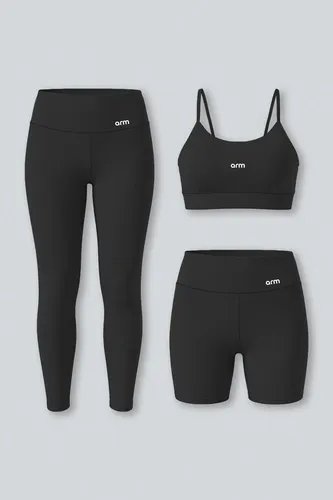 Kit Fitness Arm 3 Peças Top Legging e Short