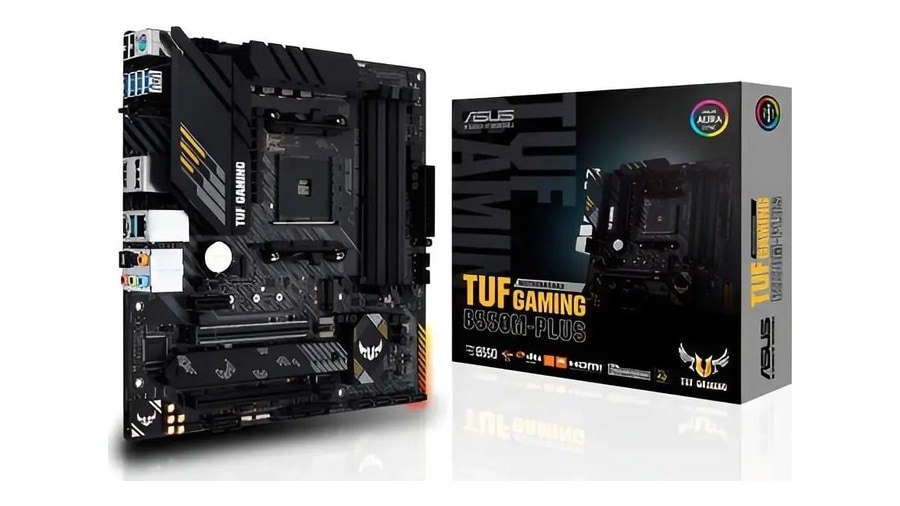 Placa Mãe Asus Tuf Gaming B550m Plus B550 Amd Am4 Matx Ddr4 Preto
