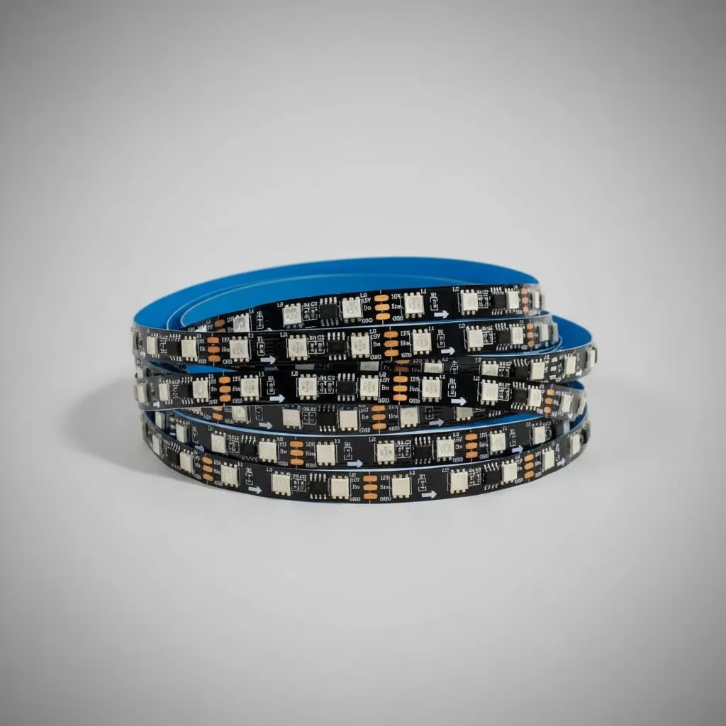 Fita De Led Ws2811 Rgb Digital 5 Metros Ip20 Com 60 Leds/m