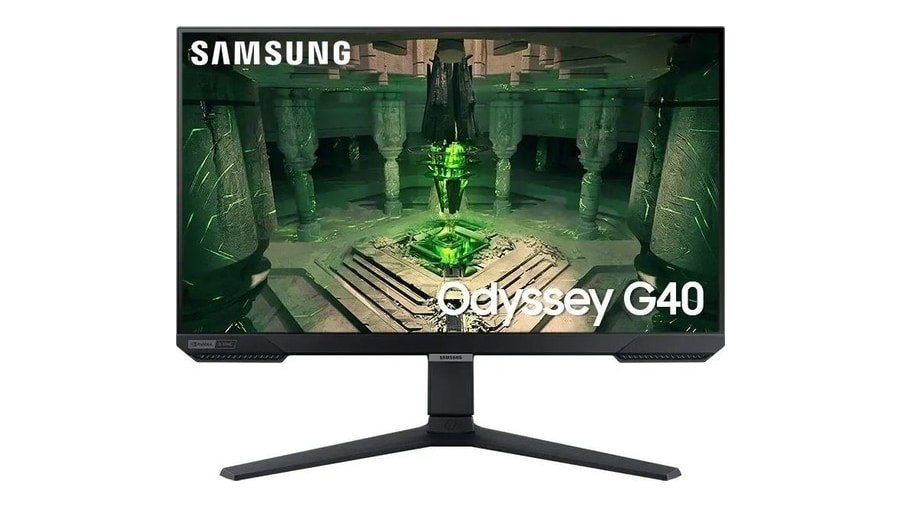 Monitor Gamer Samsung Odyssey G40, 27" Fhd, 240Hz, 1ms, G-Sync, Ajuste de Altura, Preto Ls27bg400elmzd
