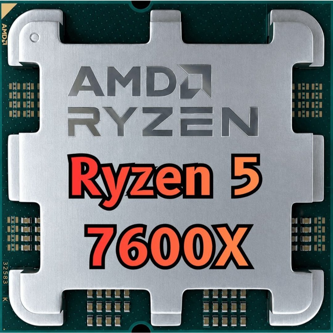 Processador Amd Ryzen 5 7600x, 4.7GHz (5.3GHz Max Turbo), Cache 38 Mb, 6 Núcleos, 12 Threads, Am5, Com Vídeo Integrado