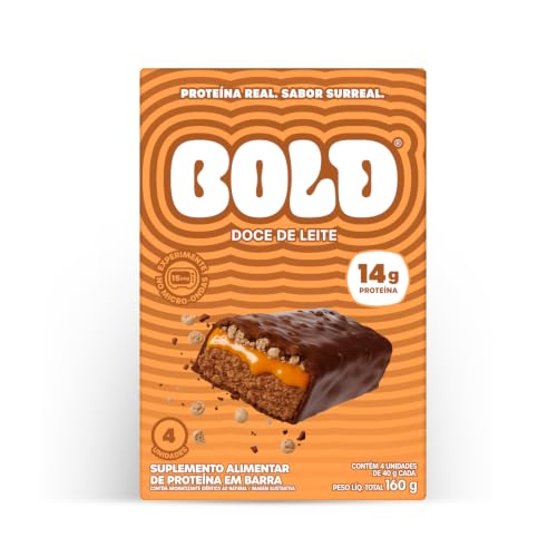 Barra de Proteína BOLD Doce de Leite 14g - 4 Unidades