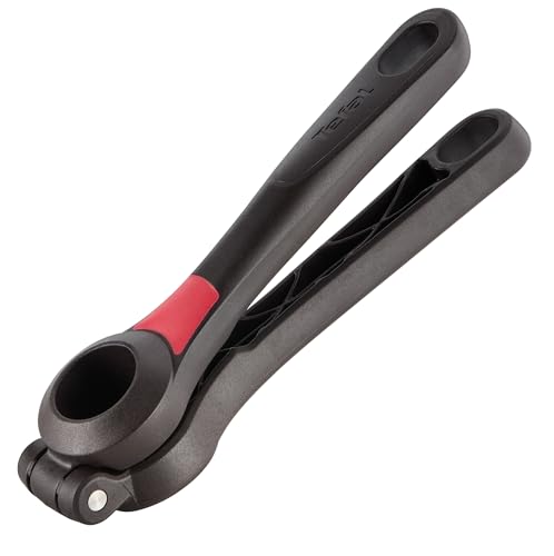 Espremedor de Alho Tefal Ingenio, Preto e Vermelho, com Sistema de Pressão Eficiente Mais Facilidade, Força e Praticidade no Preparo