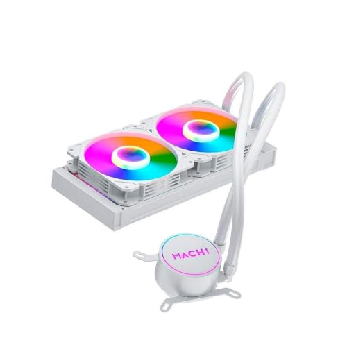 Water Cooler Mach1 Logic, Rgb, 240mm, Amd e Intel, Branco Gk240w