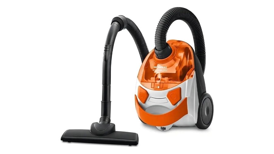 Aspirador De Pó Hepa Turbo 2000 Mondial Branco/laranja Ap-15
