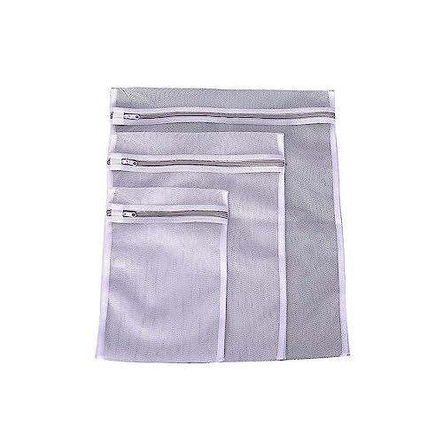 Oikos - Kit 3 Sacos para Lavar Roupas Delicadas com Zíper