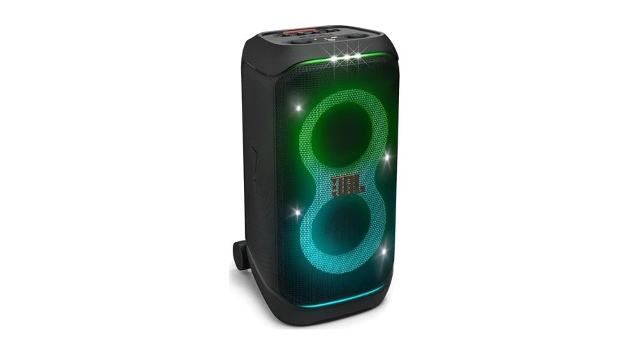 Caixa de Som JBL PartyBox Stage 320 Bluetooth Portátil Com Show de Luzes e Resistente a Respingos 240W RMS Preta