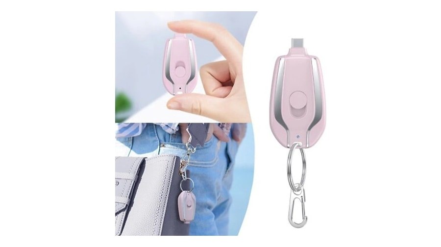 Mini powerbank chaveiro, 1500mAh