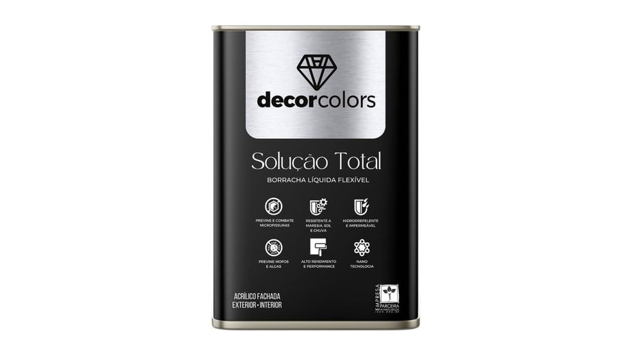 DECOR COLORS Tinta Borracha Líquida Solução Total 21,5kg (Cronos)