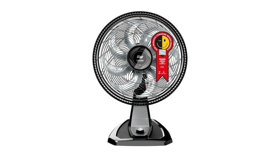 WAP Ventilador de Mesa e Parede 50cm FLOW TURBO, com Tecnologia Silenciosa e Econômica, 8 Pás e 3 Velocidades, 180W 127V