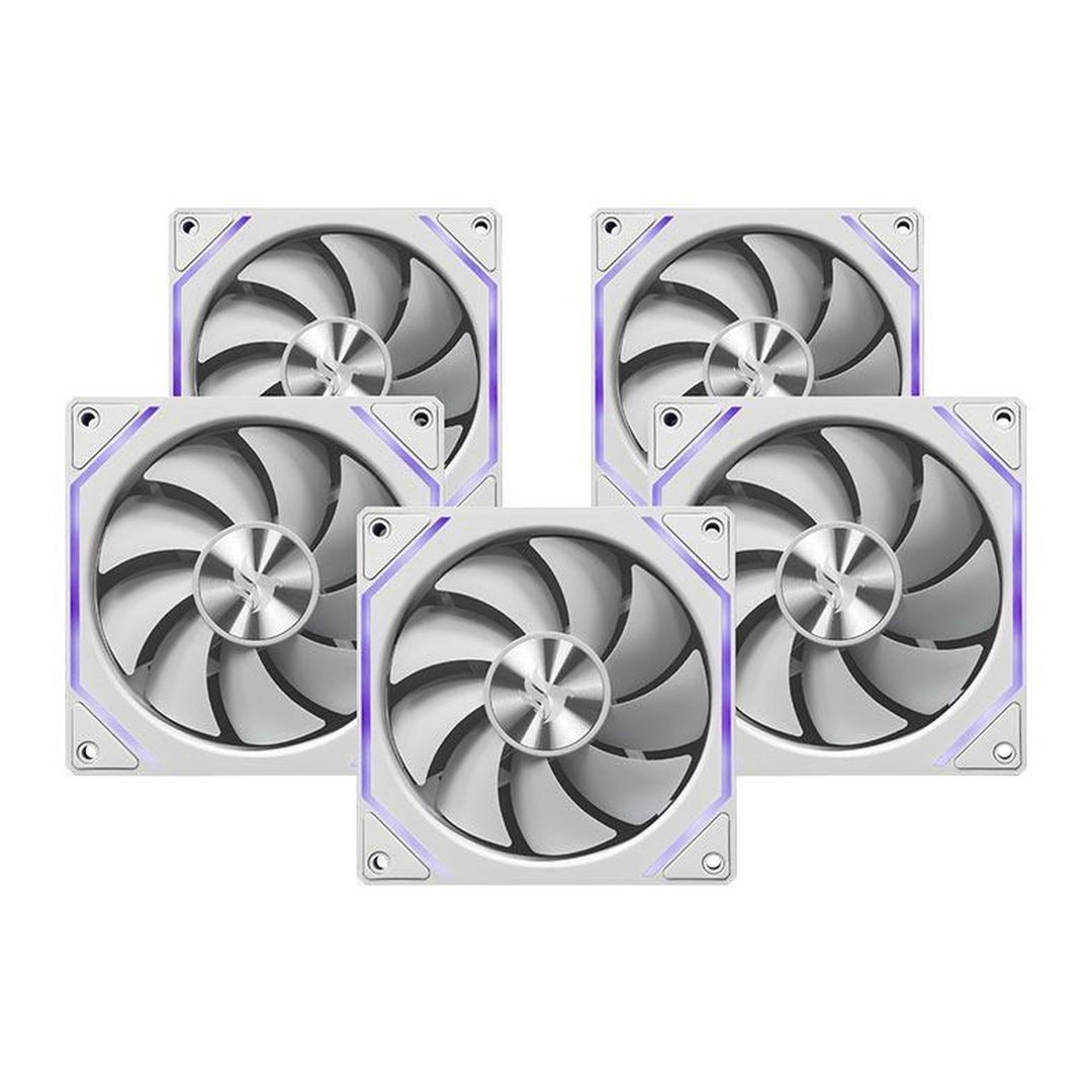 Kit 5 Ventoinhas Pichau Ventus Nx, Argb, 5x120mm, Branco, Pch-Vtnx5-Wh01