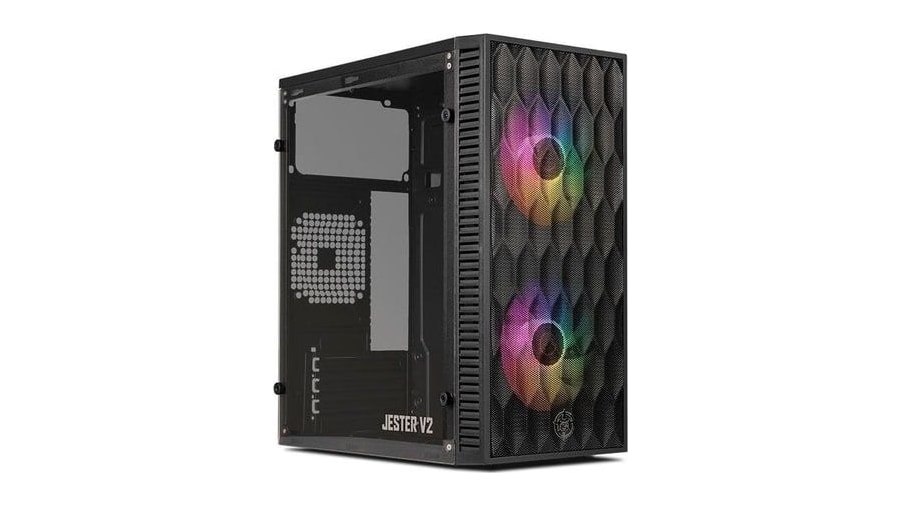 Gabinete Gamer Tgt Jester V2 Rainbow Mini-Tower, Com 2 Fans