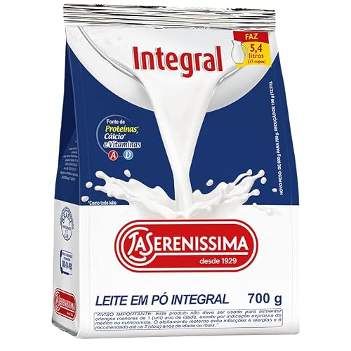 Leite em pó integral instantâneo La Serenissima 12x700g